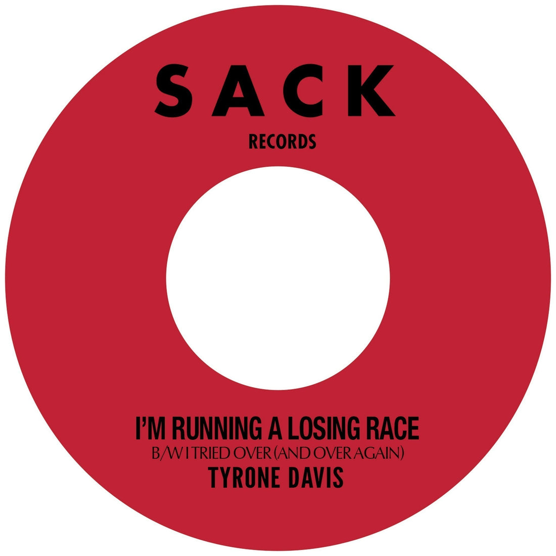 Tyrone Davis "I'm Running A Losing Race B/W I Tried Over (And Over Again)"