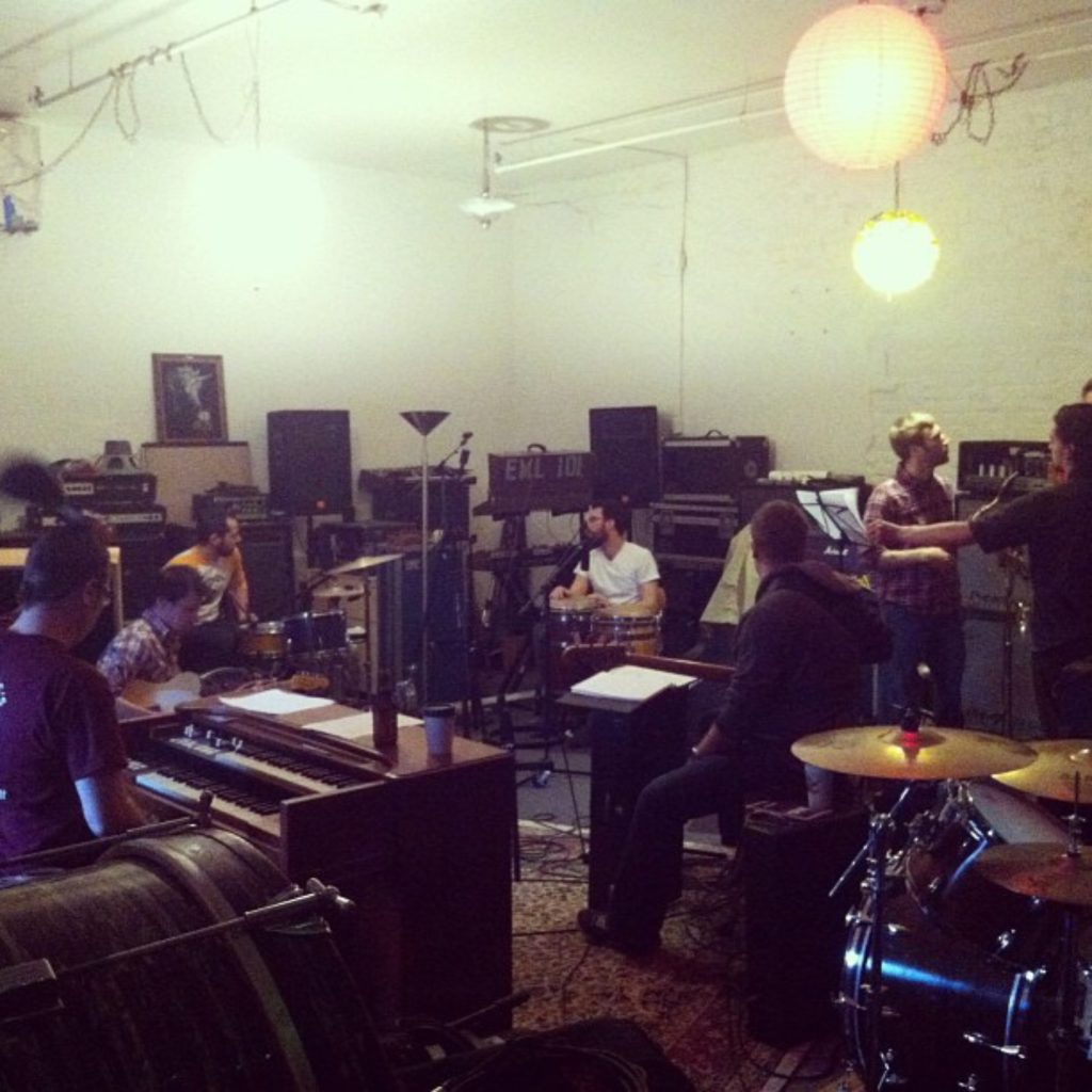 The Lakers between takes on the Valdons sessions
