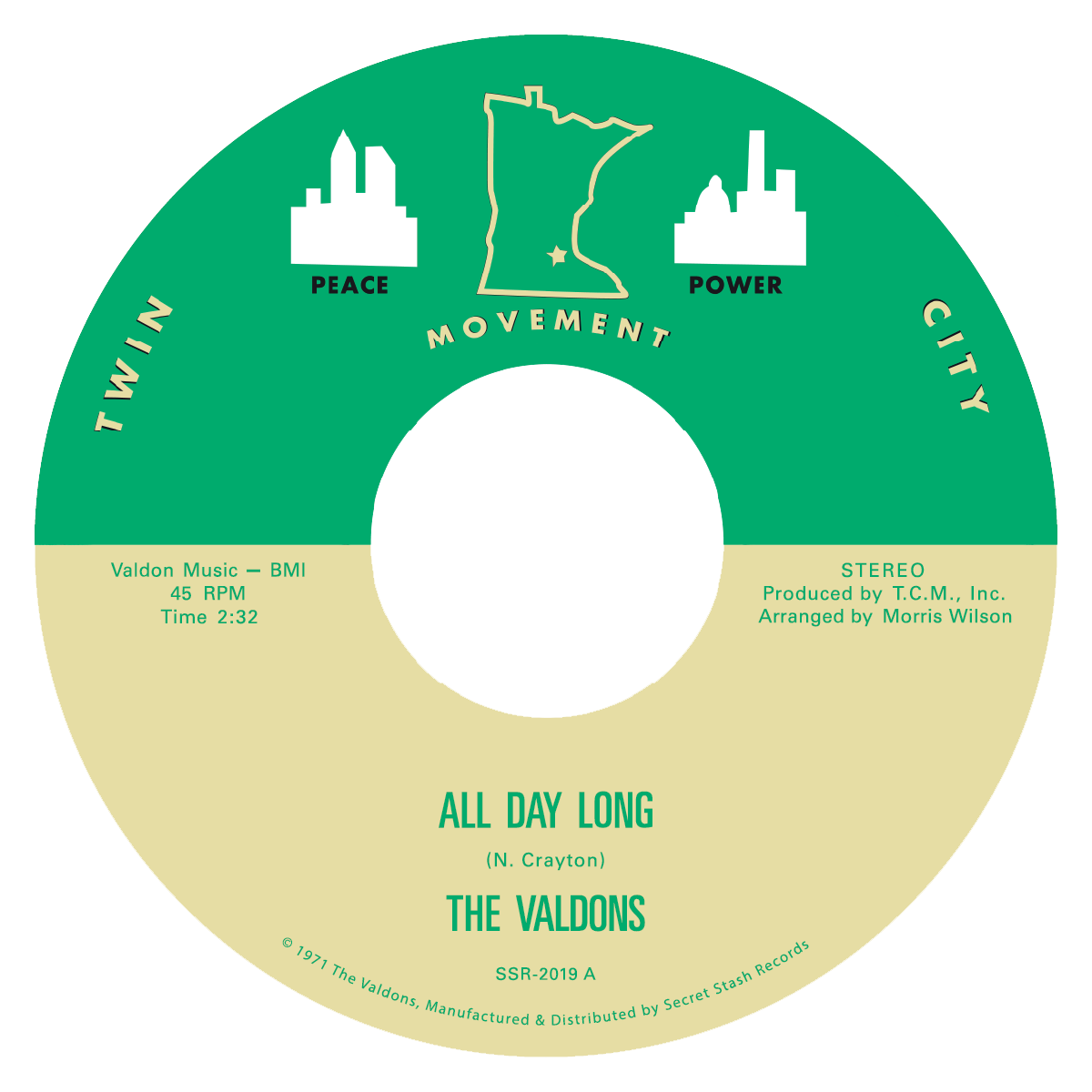 The Valdons All Day Long B/W Love Me, Leave Me