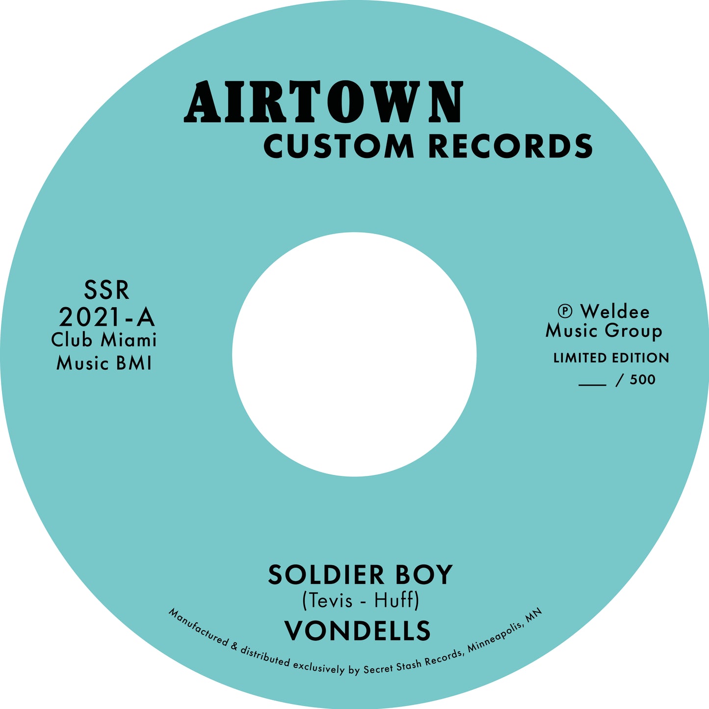 Vondells Soldier Boy B/W Hey Girl You've Changed